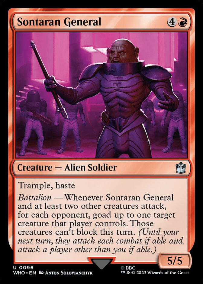 Sontaran General, Doctor Who Card Art