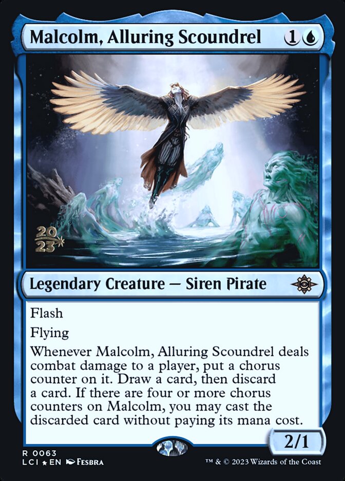 Malcolm, Alluring Scoundrel, The lost caverns of ixalan promos Card Art