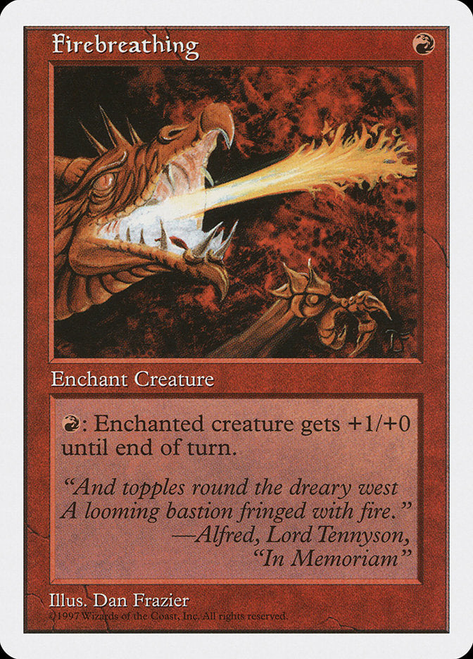 Firebreathing, Fifth edition Card Art