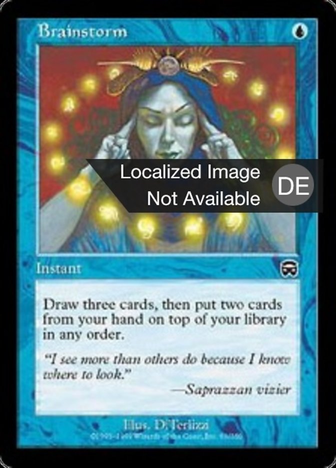 Brainstorm, Mercadian Masques Card Art