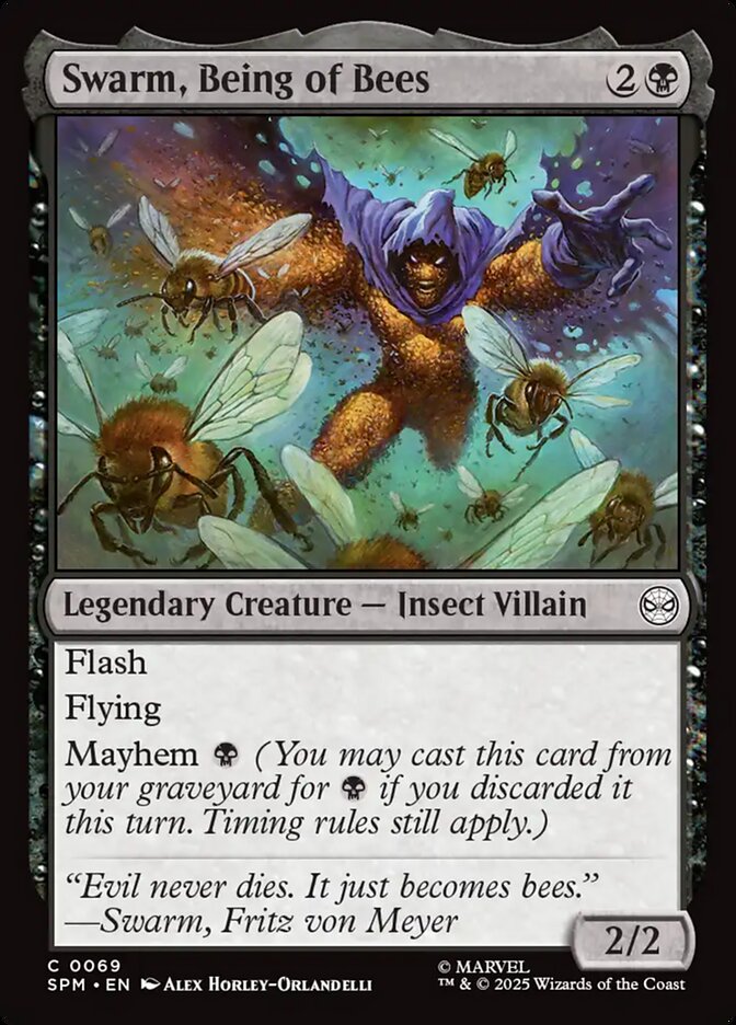 Swarm, Being of Bees, Marvel'S Spider-Man Card Art