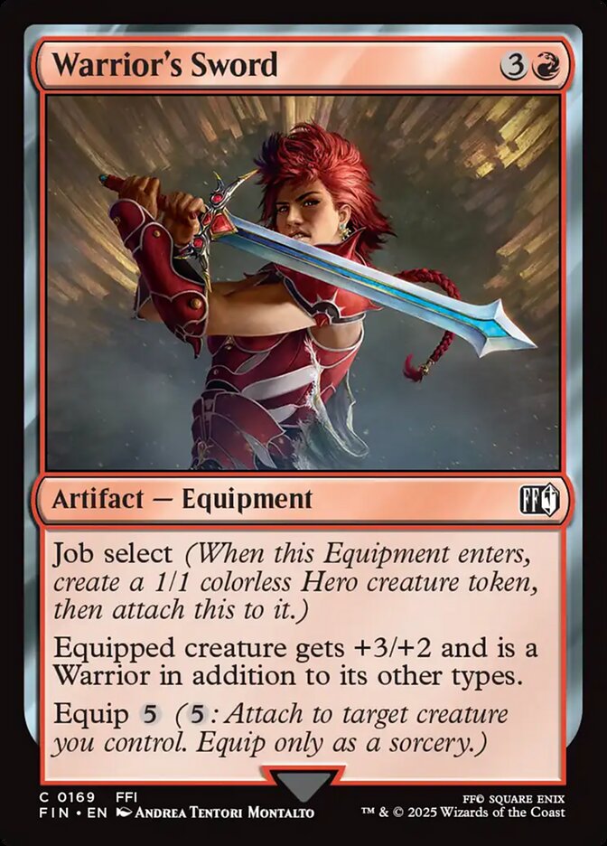 Warrior's Sword, Final fantasy Card Art