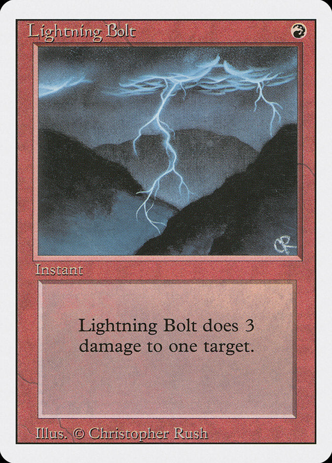 Lightning Bolt, Revised edition Card Art