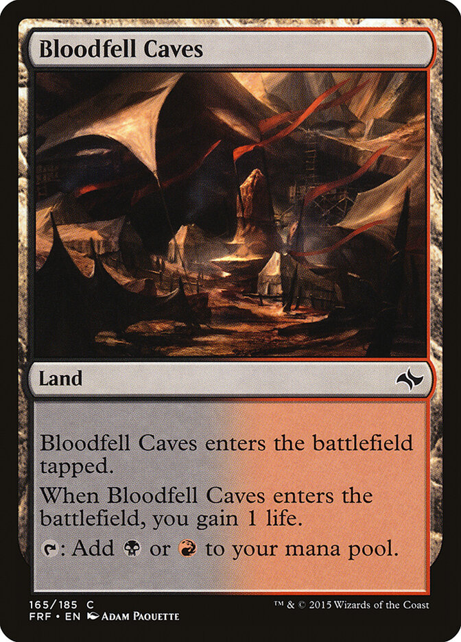 Bloodfell Caves, Fate Reforged Card Art