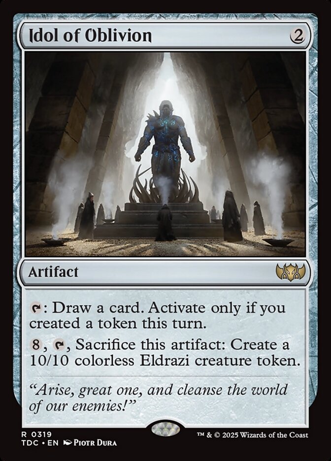 Idol of Oblivion, Tarkir: dragonstorm commander Card Art