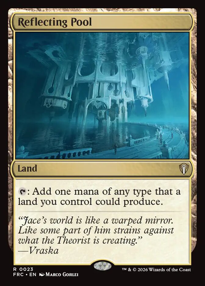 Reflecting Pool, Reality Fracture Commander Card Art