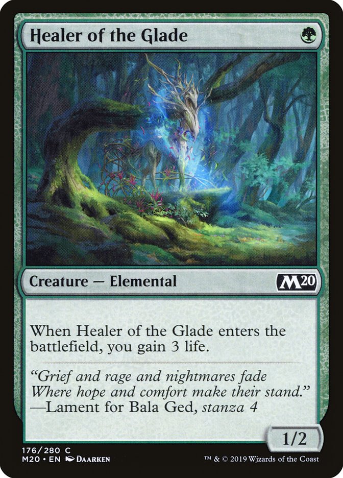 Healer of the Glade, Core Set 2020 Card Art