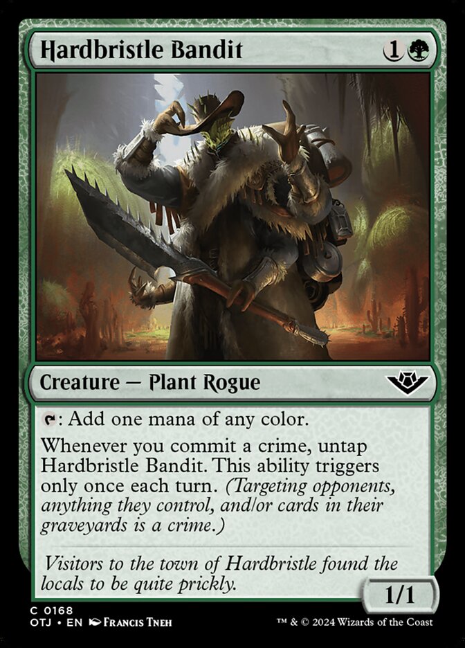 Hardbristle Bandit, Outlaws of thunder junction Card Art