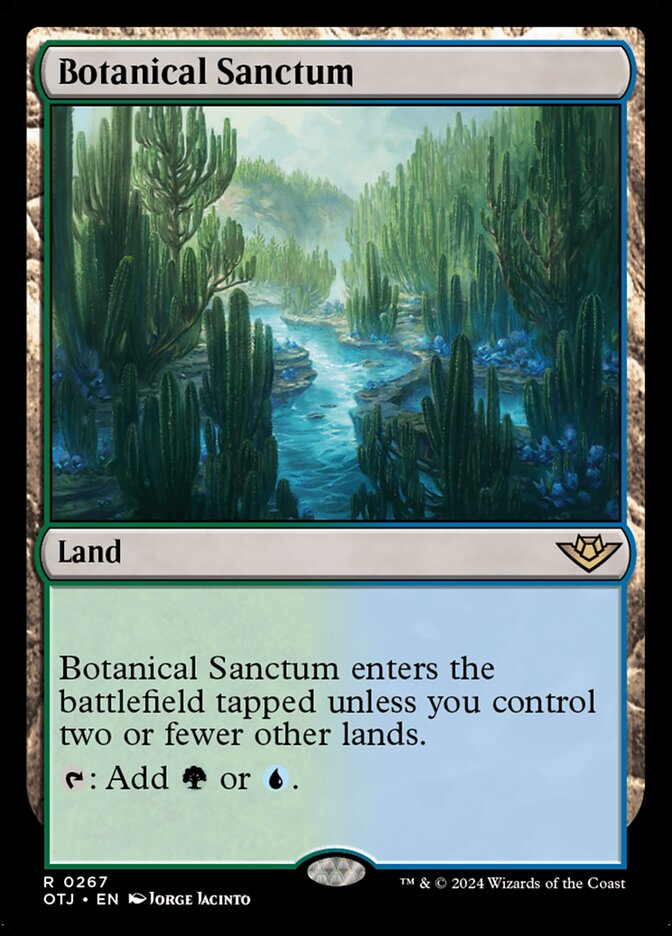 Botanical Sanctum, Outlaws Of Thunder Junction Card Art