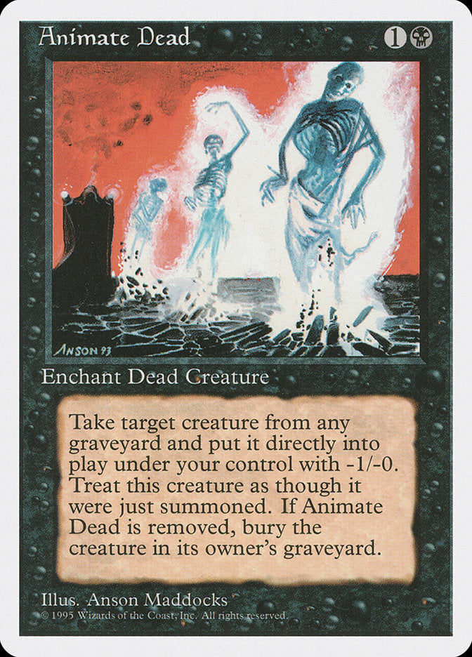 Animate Dead, Fourth Edition Card Art