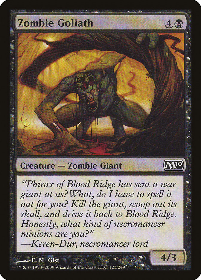 Zombie Goliath, Magic 2010 Card Art