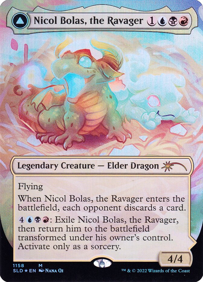 Nicol Bolas, the Ravager // Nicol Bolas, the Arisen, Secret Lair Drop Card Art