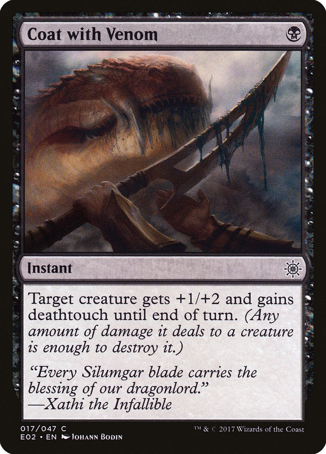 Coat with Venom, Explorers Of Ixalan Card Art