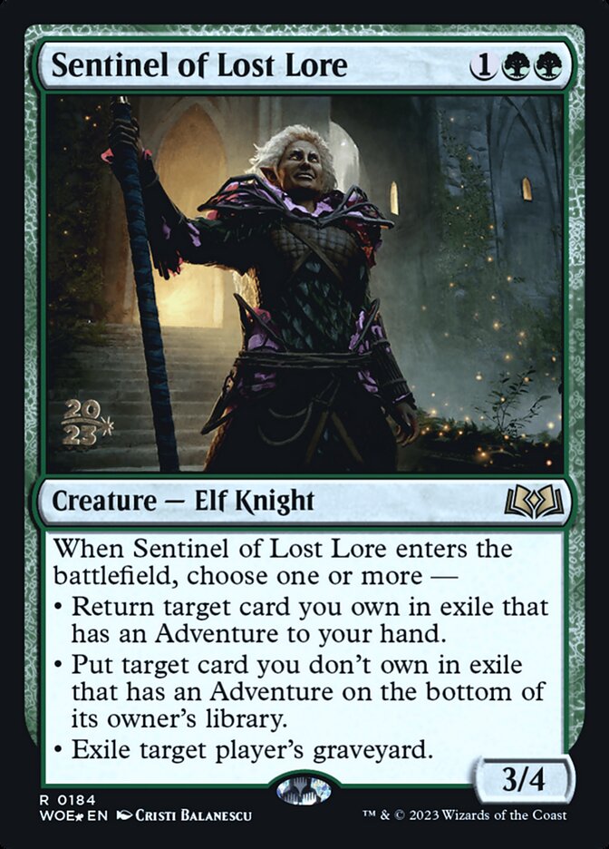 Sentinel of Lost Lore, Wilds Of Eldraine Promos Card Art