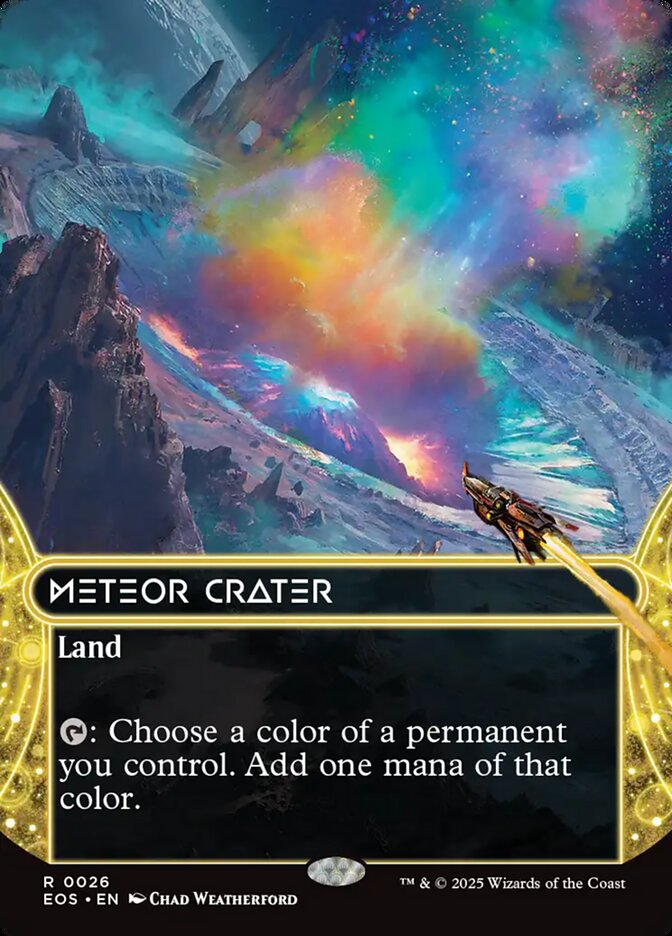 Meteor Crater, Edge Of Eternities: Stellar Sights Card Art