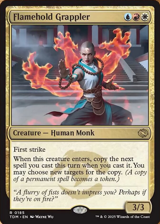 Flamehold Grappler, Tarkir: dragonstorm Card Art