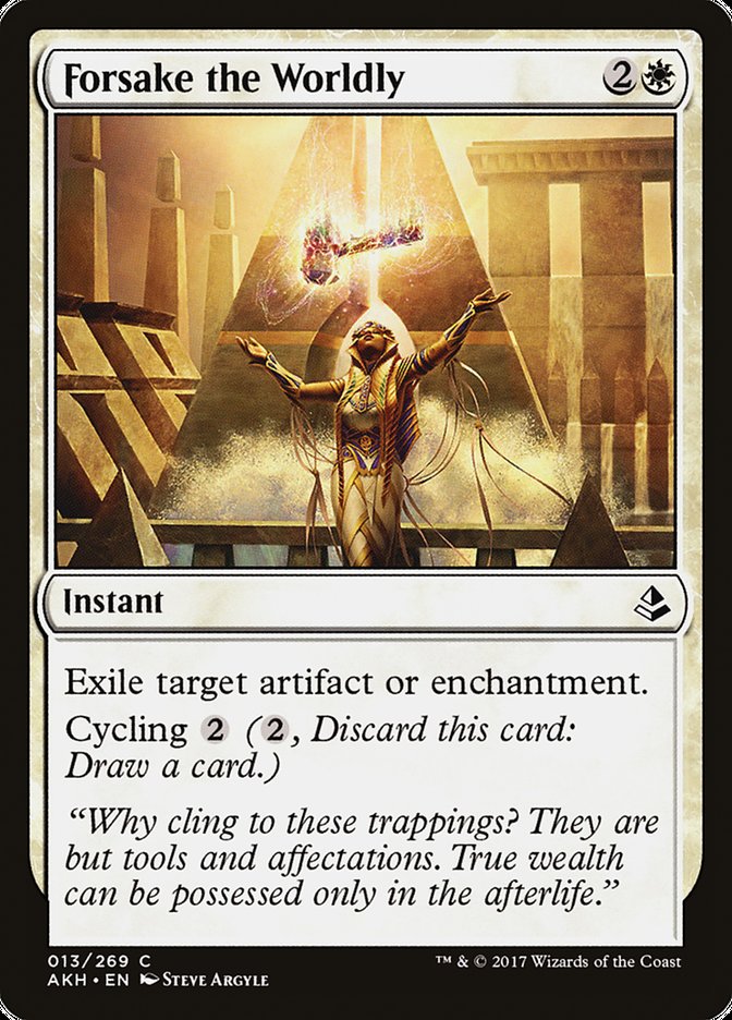 Forsake the Worldly, Amonkhet Card Art