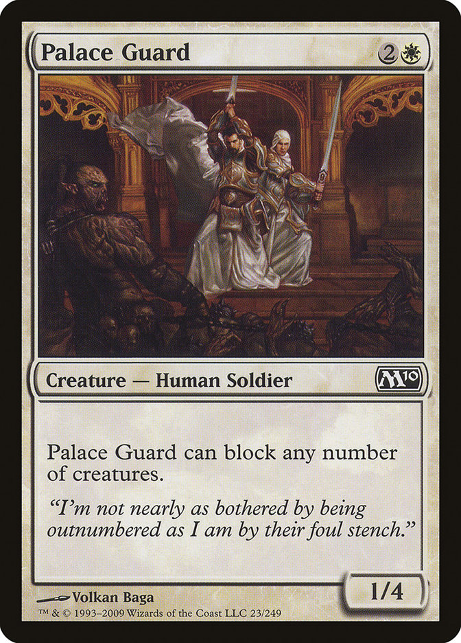 Palace Guard, Magic 2010 Card Art