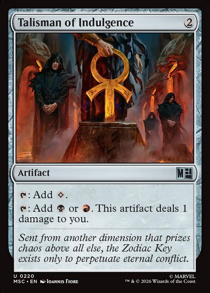 Talisman of Indulgence, Marvel Super Heroes Commander Card Art