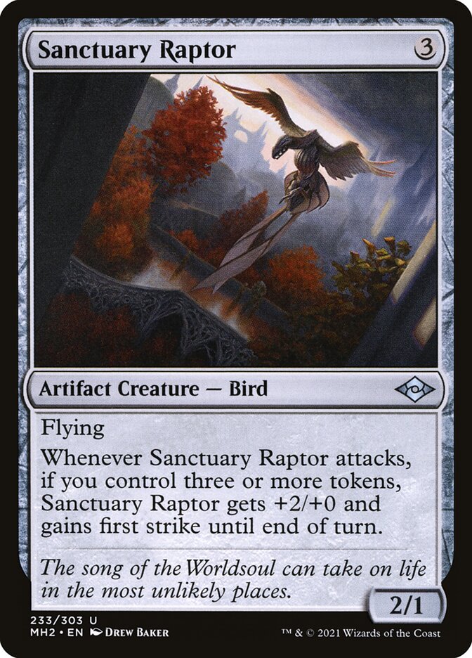 Sanctuary Raptor, Modern horizons 2 Card Art