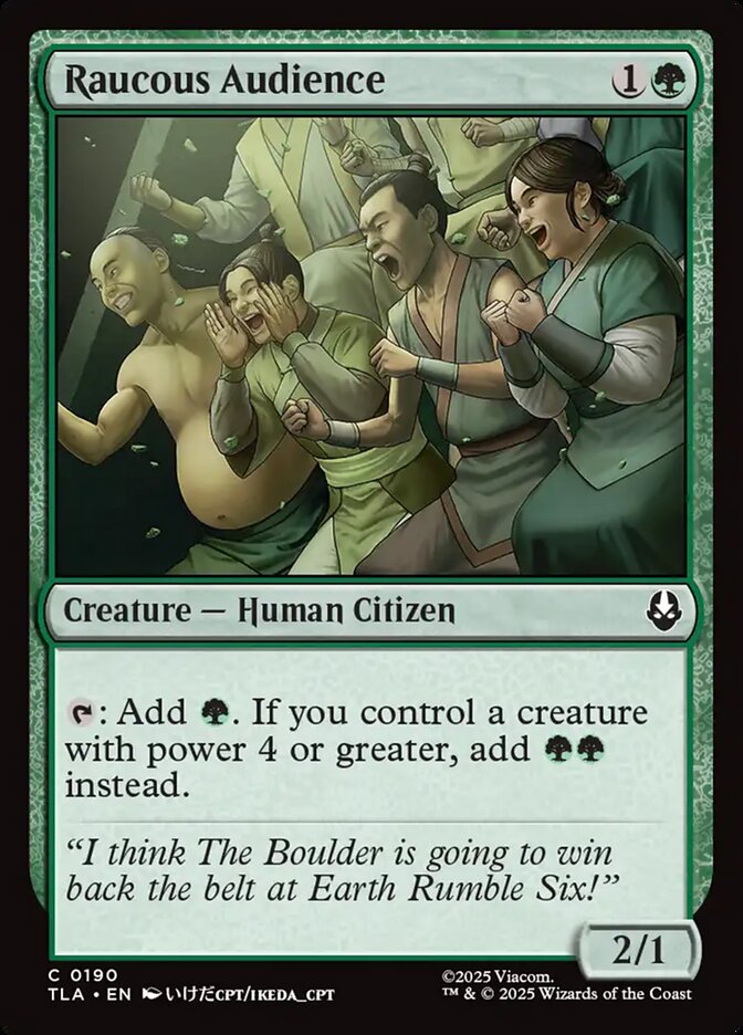 Raucous Audience, Avatar: The Last Airbender Card Art