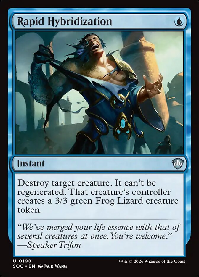 Rapid Hybridization, Secrets Of Strixhaven Commander Card Art