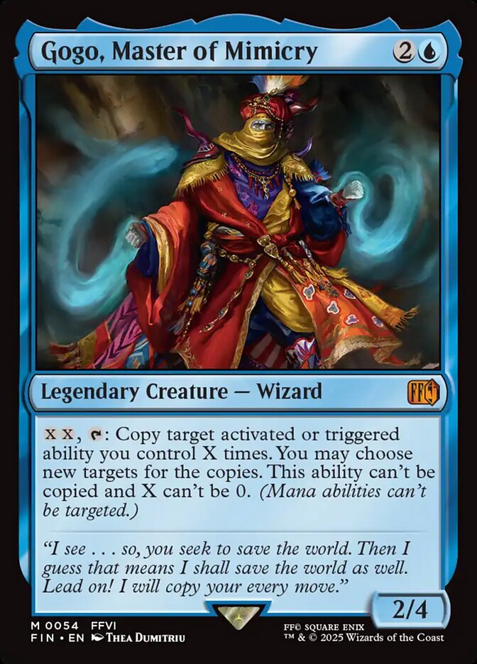 Gogo, Master of Mimicry, Final fantasy Card Art