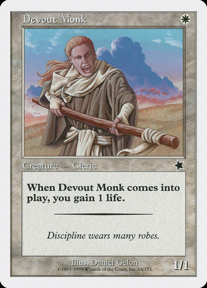 Devout Monk, Starter 1999 Card Art