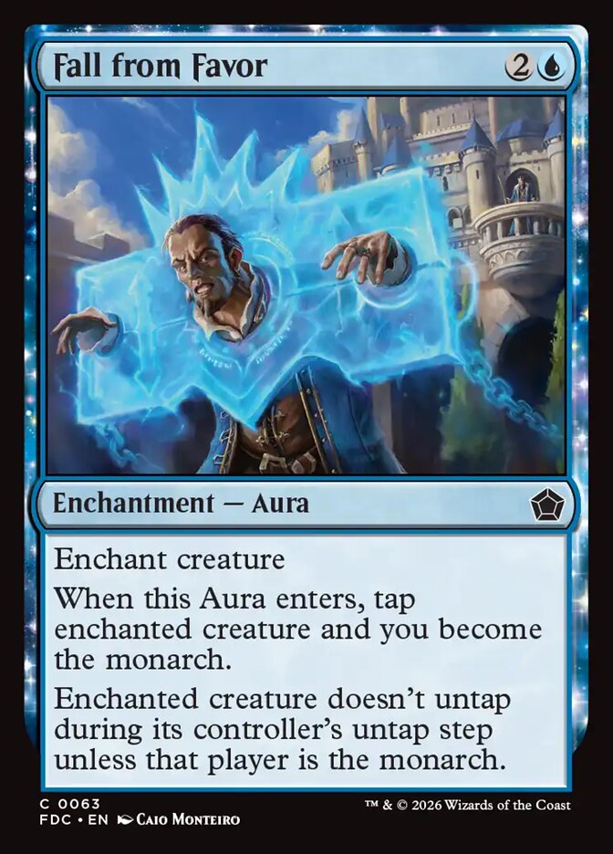 Fall from Favor, Foundations Commander Card Art