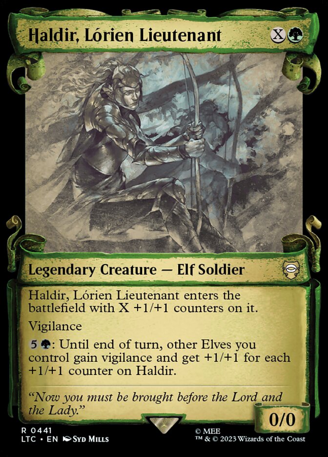 Haldir, Lórien Lieutenant, Tales Of Middle-Earth Commander Card Art