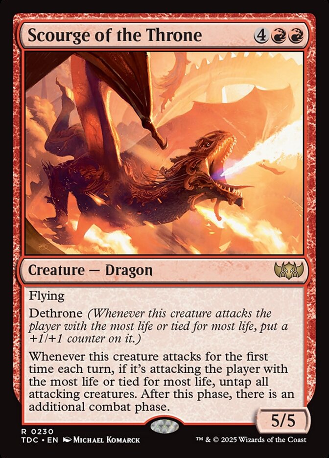 Scourge of the Throne, Tarkir: dragonstorm commander Card Art