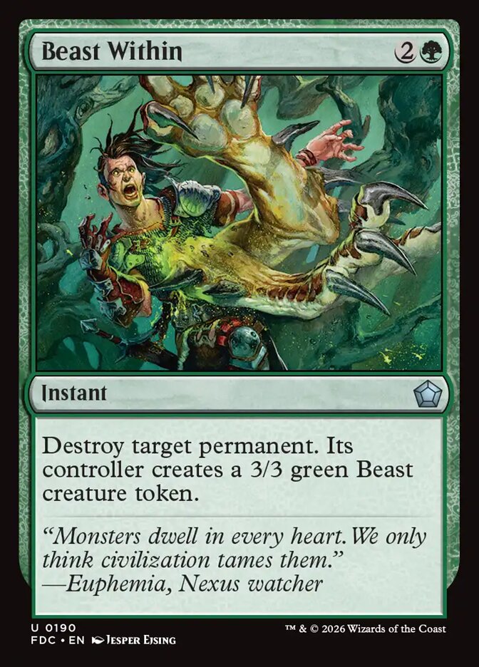 Beast Within, Foundations Commander Card Art