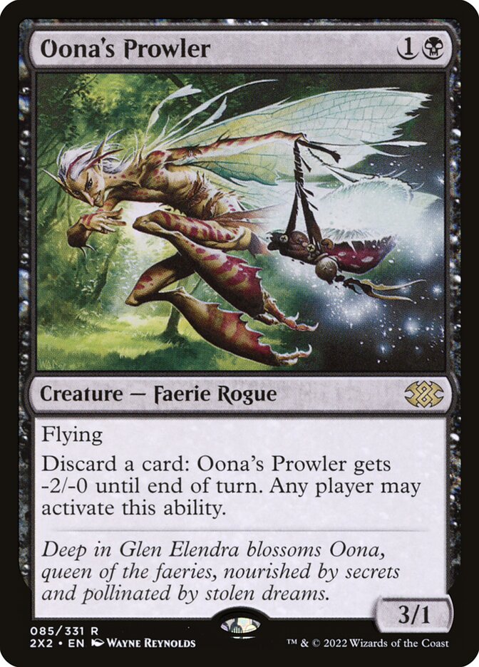 Oona's Prowler, Double masters 2022 Card Art