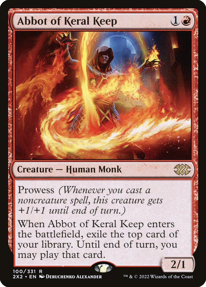 Abbot of Keral Keep, Double masters 2022 Card Art