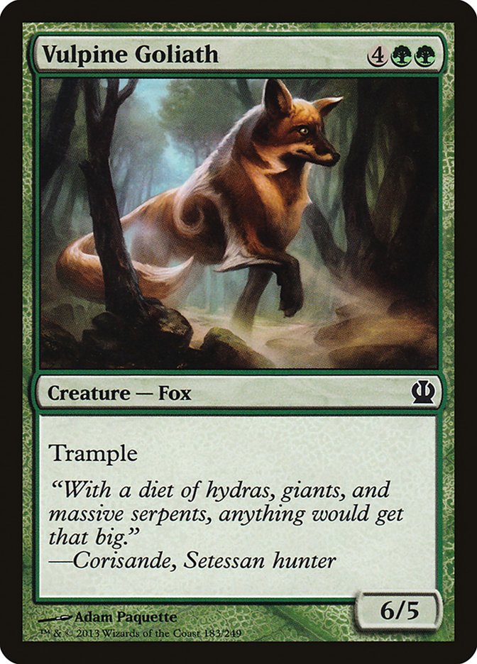 Vulpine Goliath, Theros Card Art