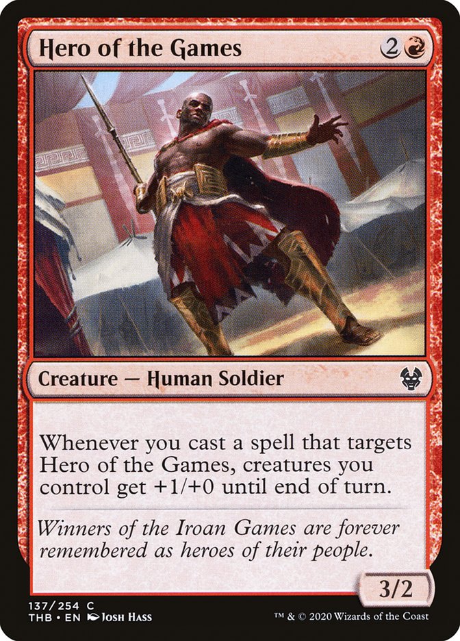 Hero of the Games, Theros beyond death Card Art