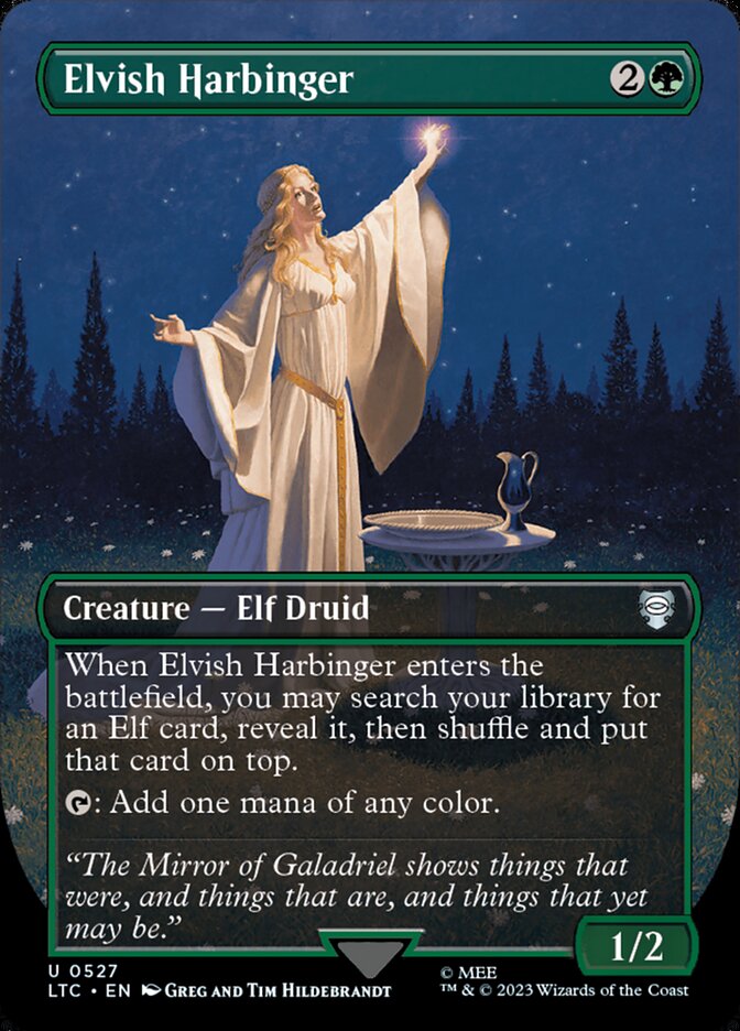 Elvish Harbinger, Tales Of Middle-Earth Commander Card Art