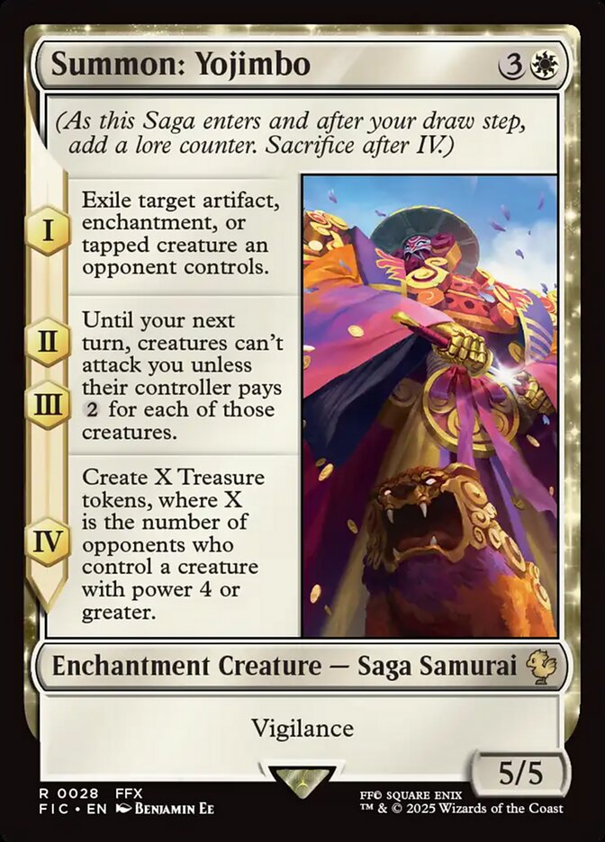 Summon: Yojimbo, Final fantasy commander Card Art