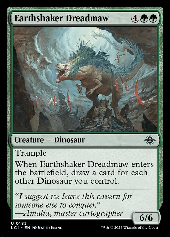 Earthshaker Dreadmaw, The lost caverns of ixalan Card Art