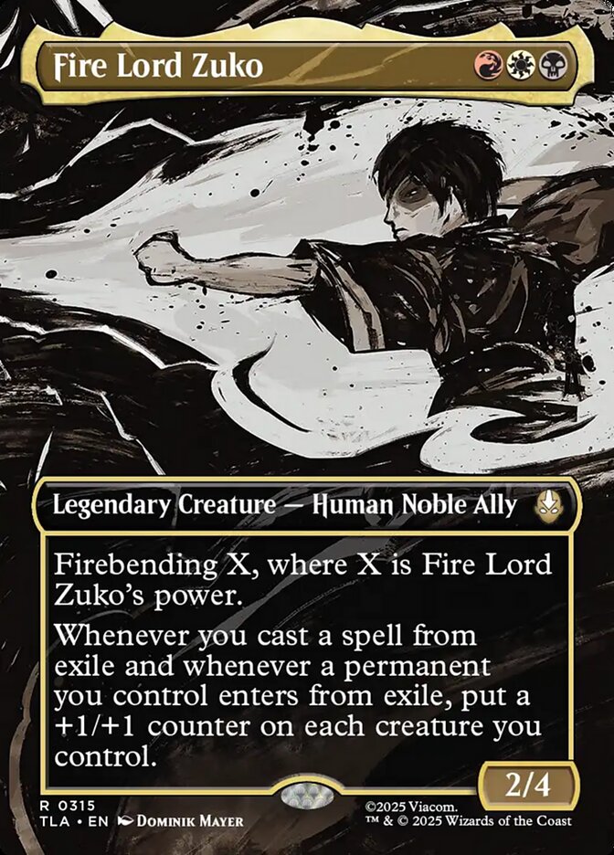 Fire Lord Zuko, Avatar: The Last Airbender Card Art
