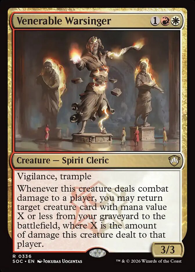 Venerable Warsinger, Secrets Of Strixhaven Commander Card Art