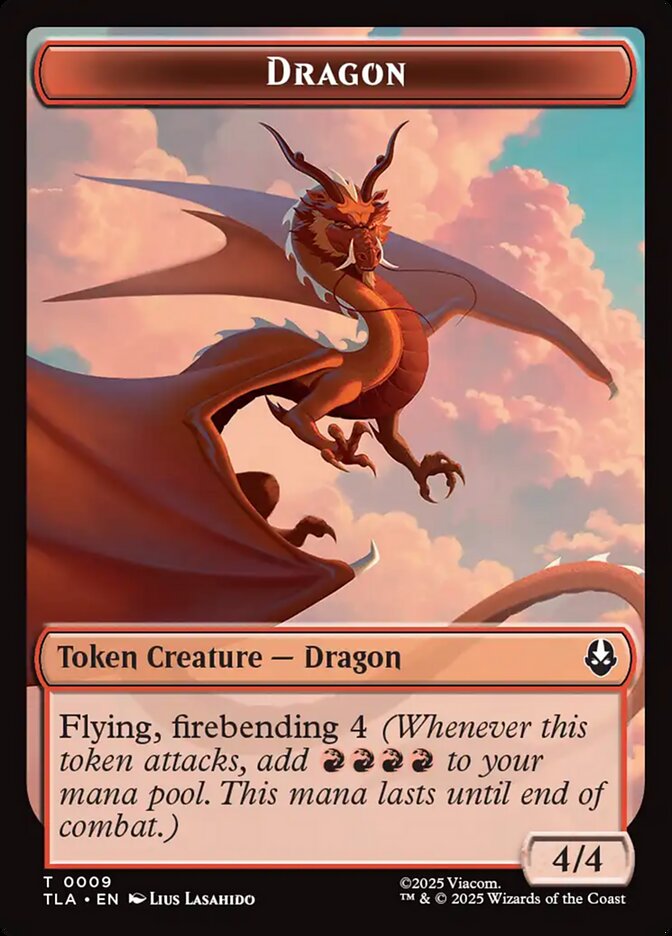 Dragon, Avatar: The Last Airbender Tokens Card Art