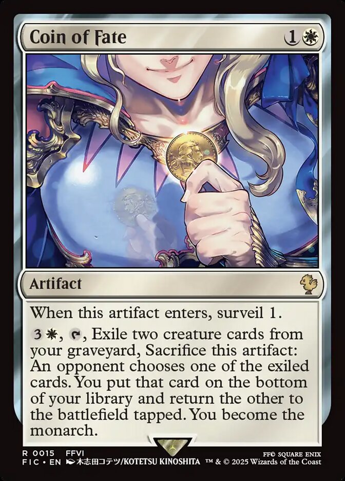 Coin of Fate, Final fantasy commander Card Art