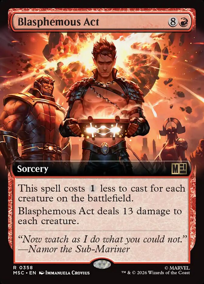 Blasphemous Act, Marvel Super Heroes Commander Card Art