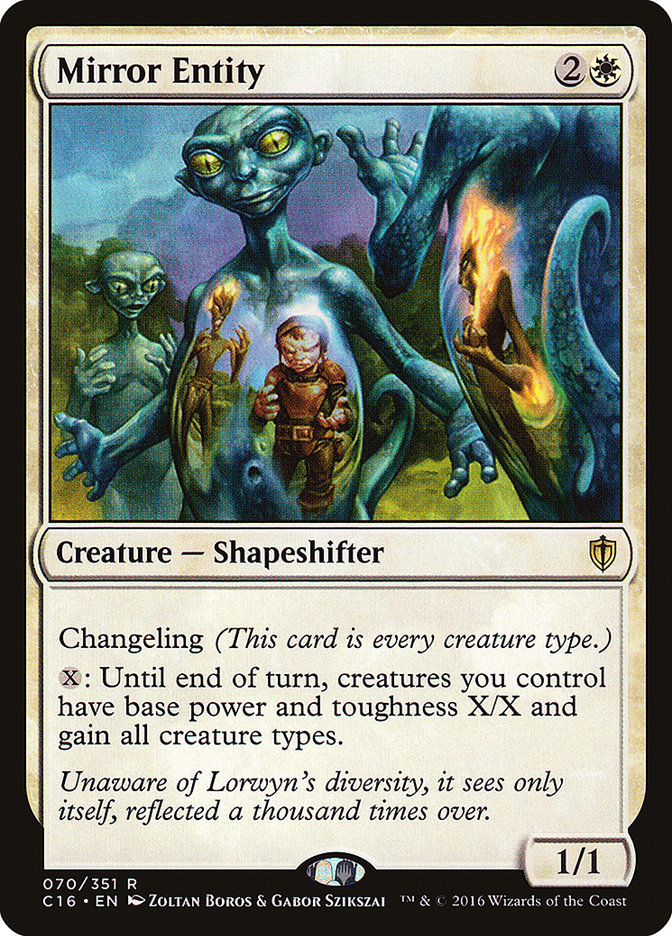 Mirror Entity, Commander 2016 Card Art