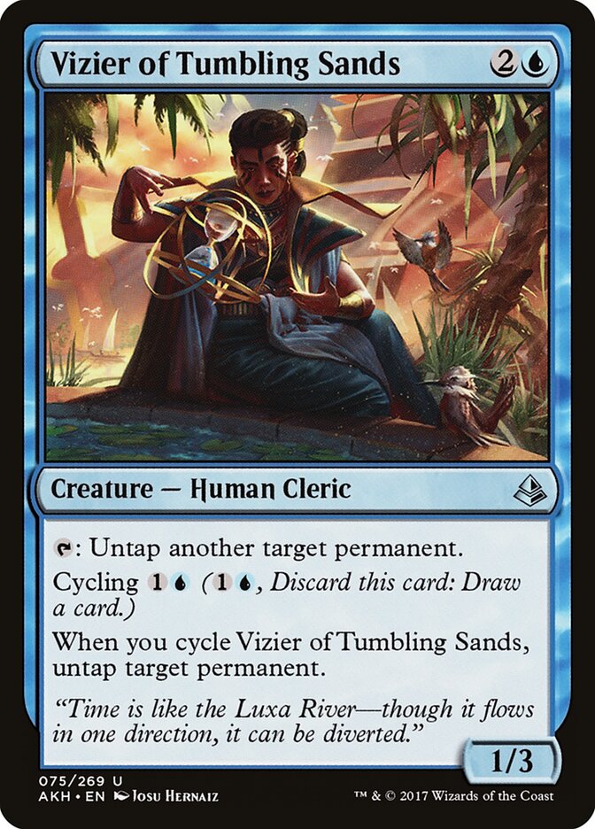 Vizier of Tumbling Sands, Amonkhet Card Art