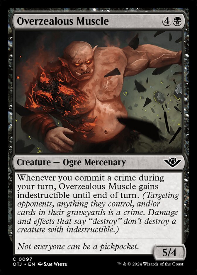 Overzealous Muscle, Outlaws of thunder junction Card Art