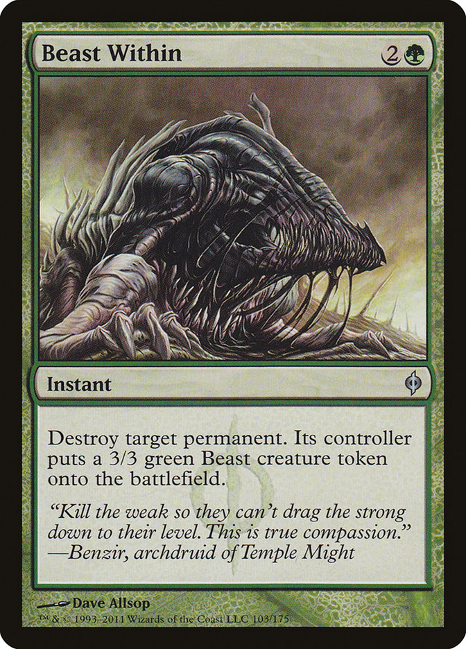 Beast Within, New Phyrexia Card Art