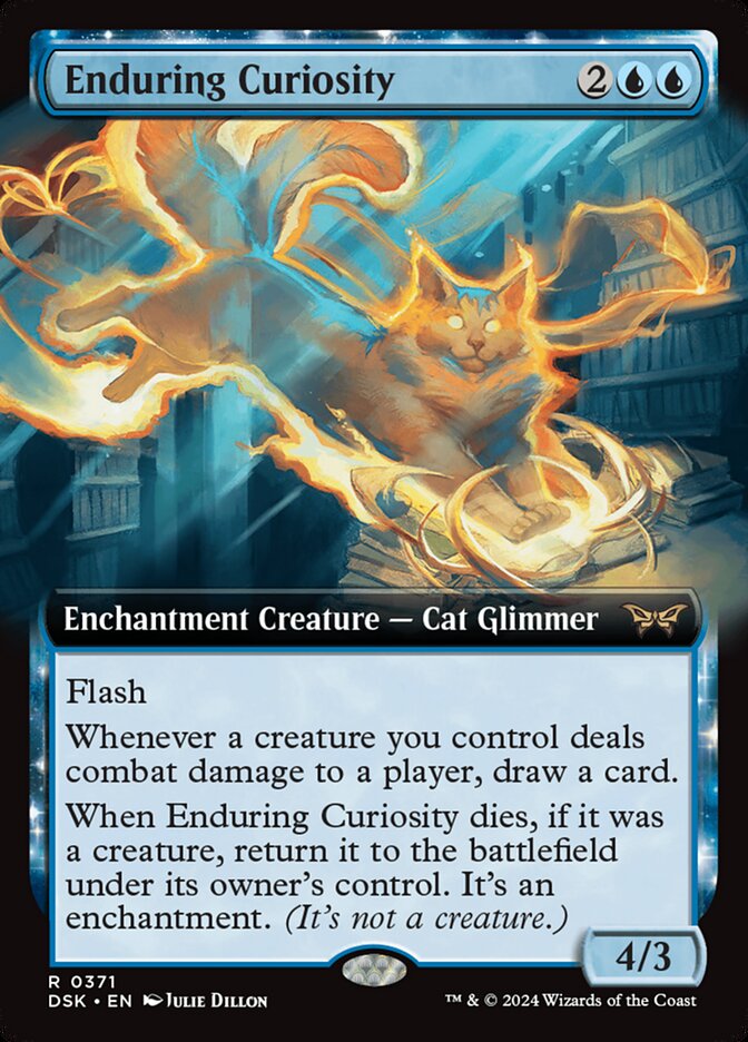 Enduring Curiosity, Duskmourn: house of horror Card Art