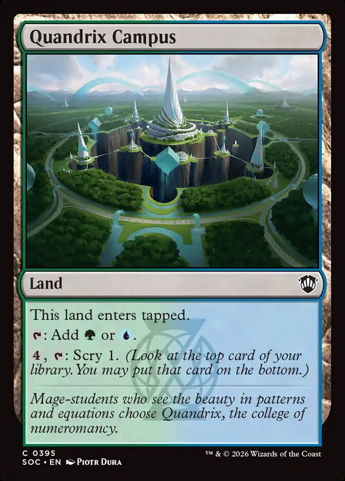 Quandrix Campus, Secrets Of Strixhaven Commander Card Art